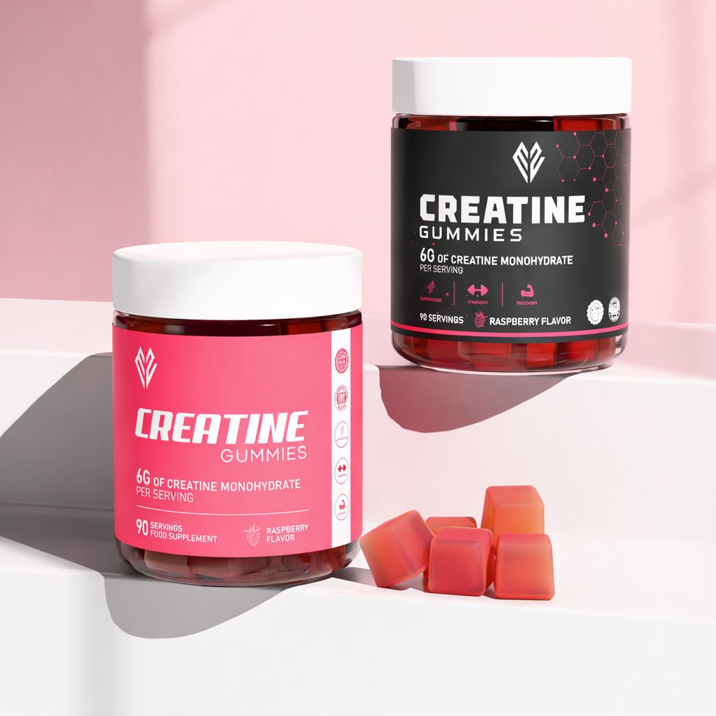 E2 Creatine Gummies - Classic and Dark Edition jars